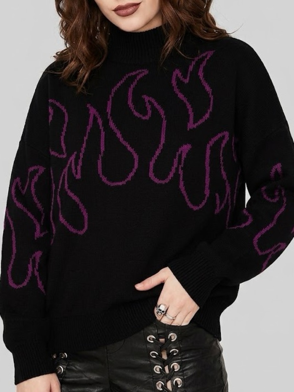 Disturbia Purple Blazer Jumper Large